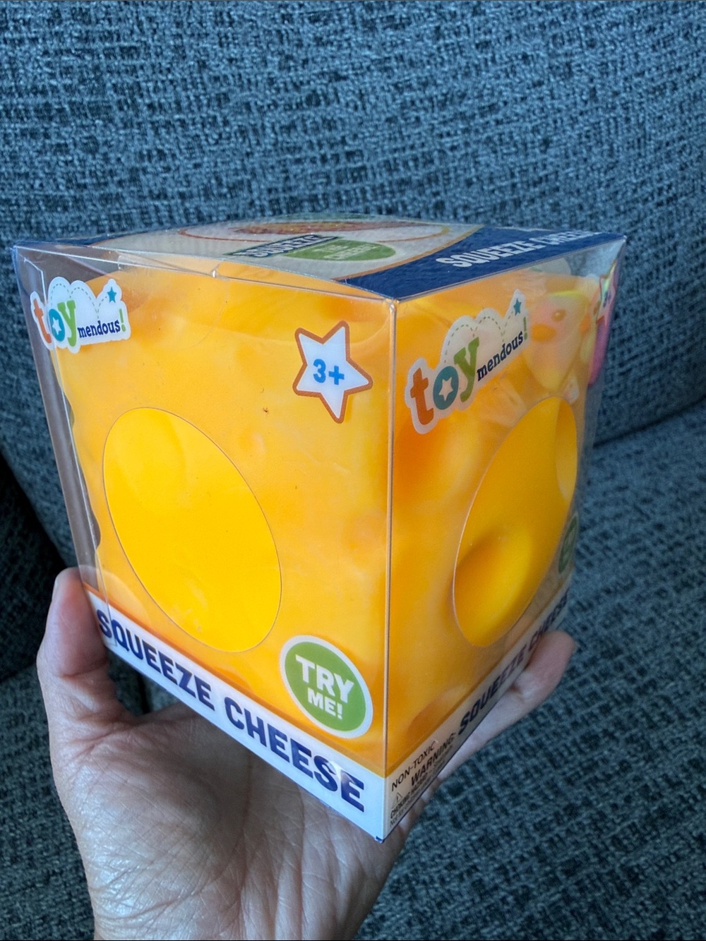 BNIB Toymendous Squeeze Cheese